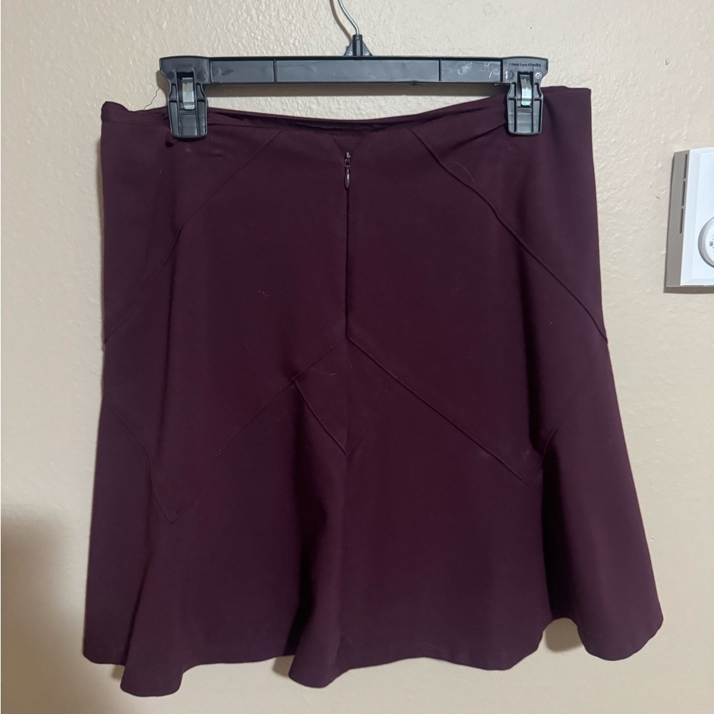 White House Black Market Deep Purple Skater Skirt - Picture 2 of 3